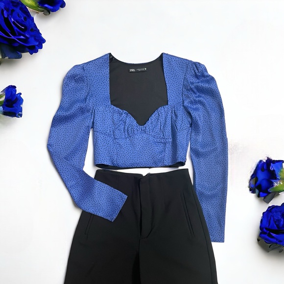 Zara Dots Crop Top - Picture 3 of 7